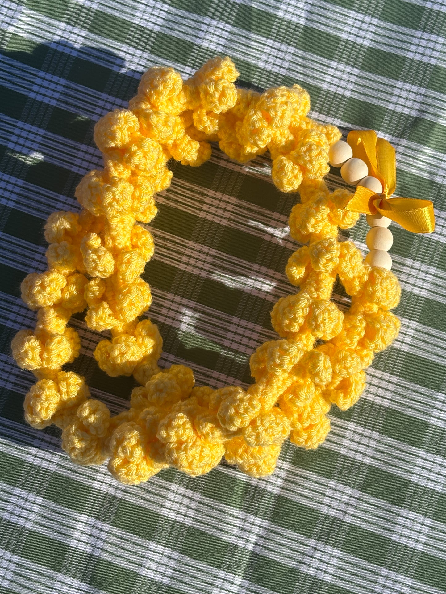 Forever Puakenikeni Crochet Lei