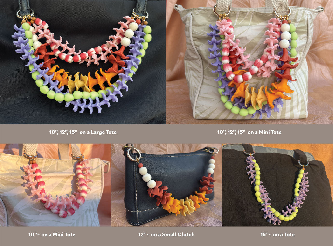 Tri-Ombre Puakenikeni Bag Lei