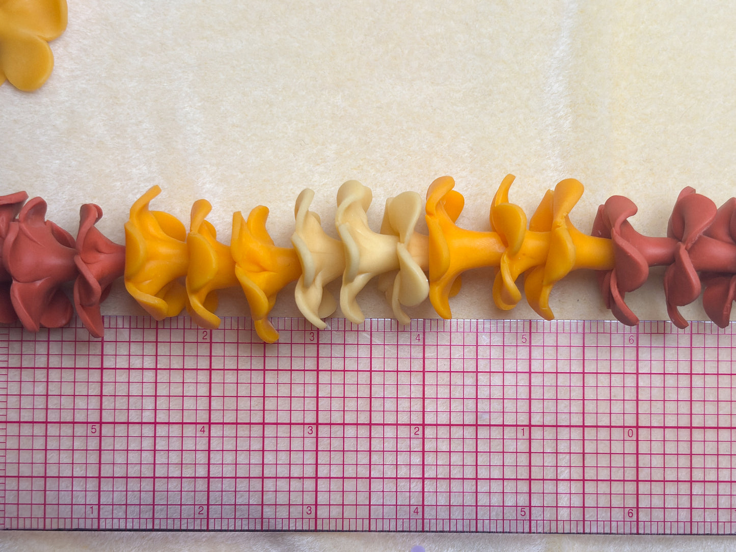 Handmade Polymer Clay Flower Beads