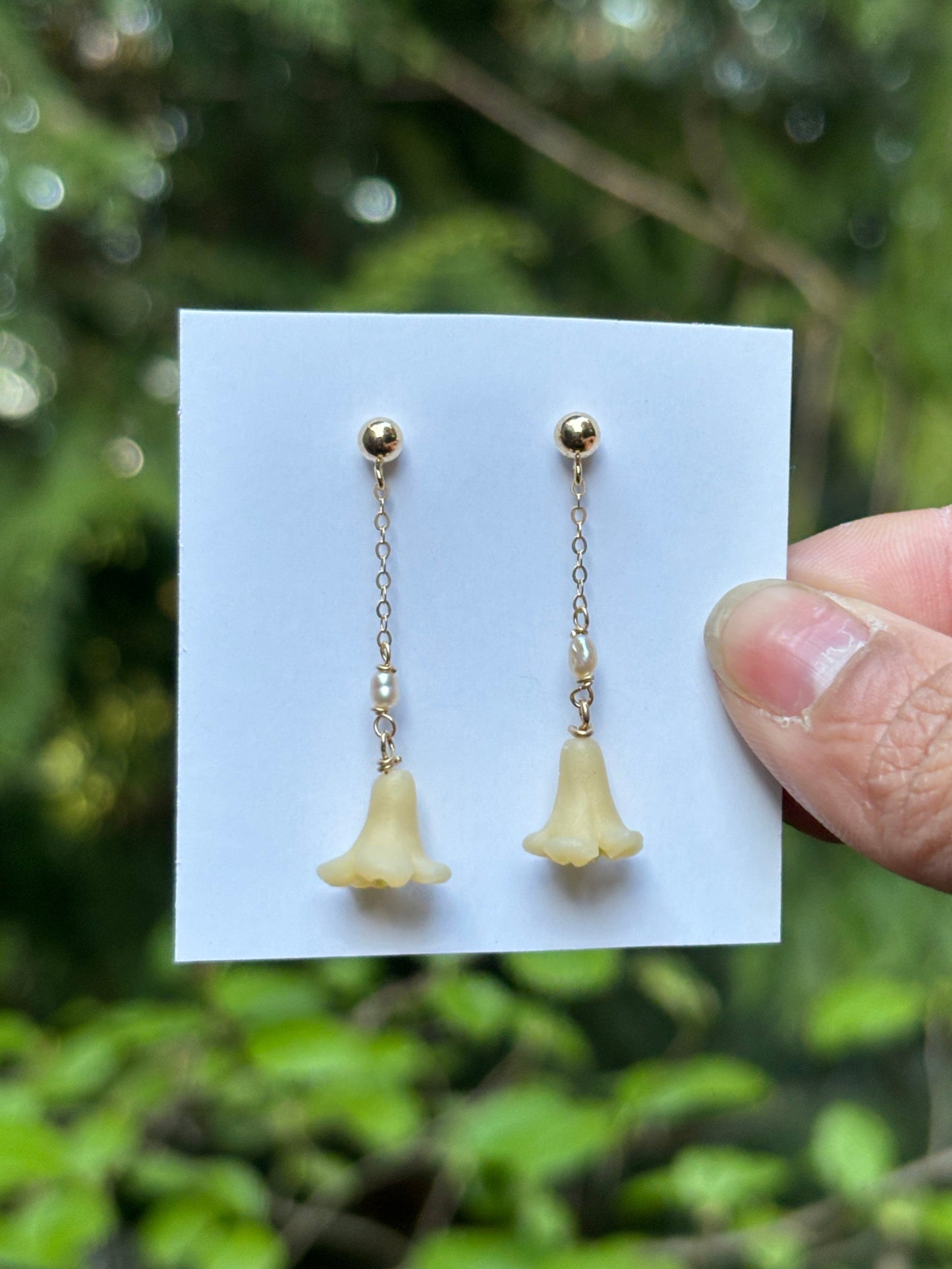 Puakenikeni Mini Drop Stud Earrings