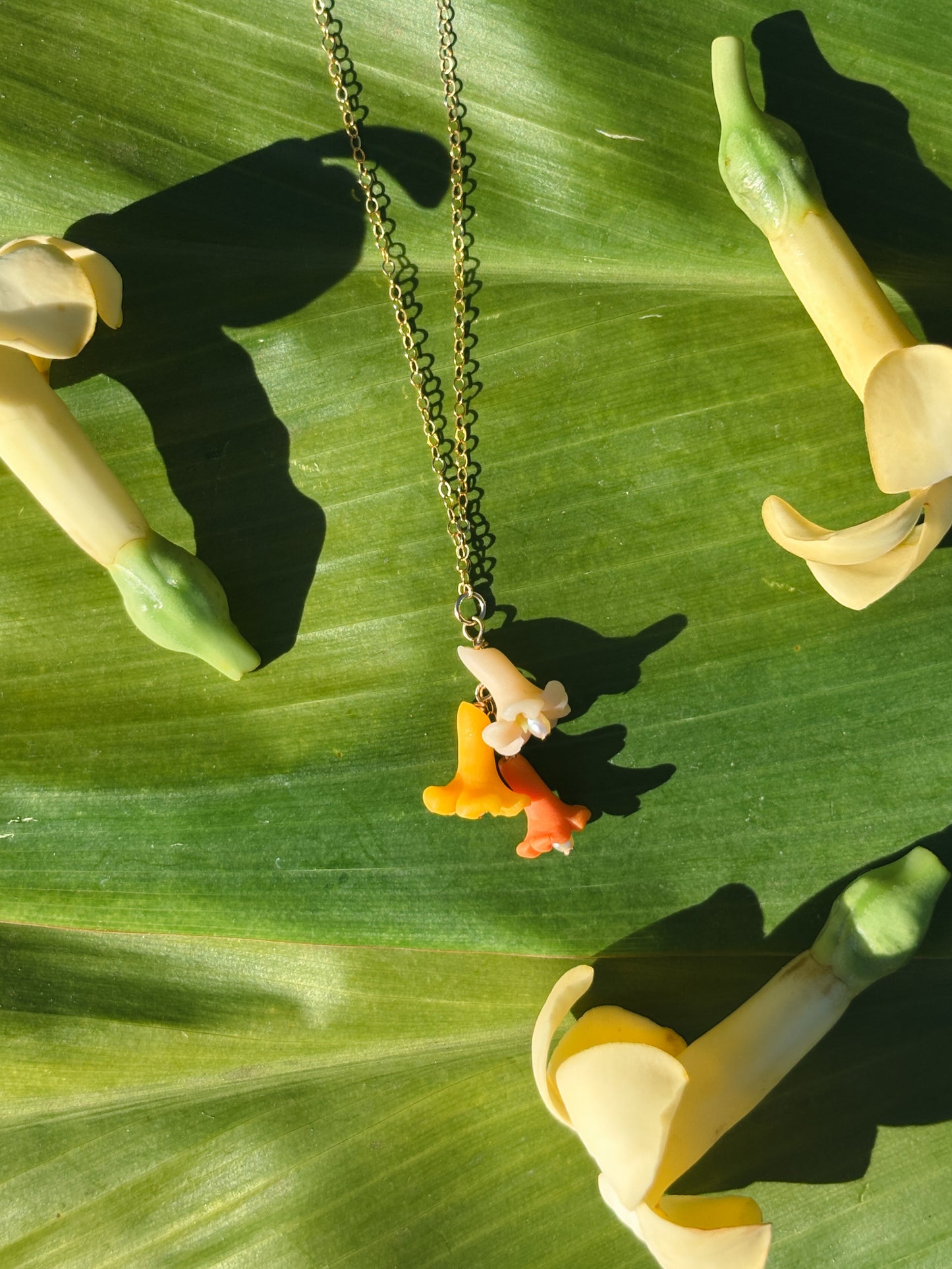 Puakenikeni Triple Drop Necklace