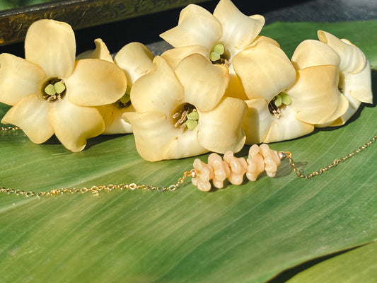 Mini Puakenikeni Five Stack Necklace