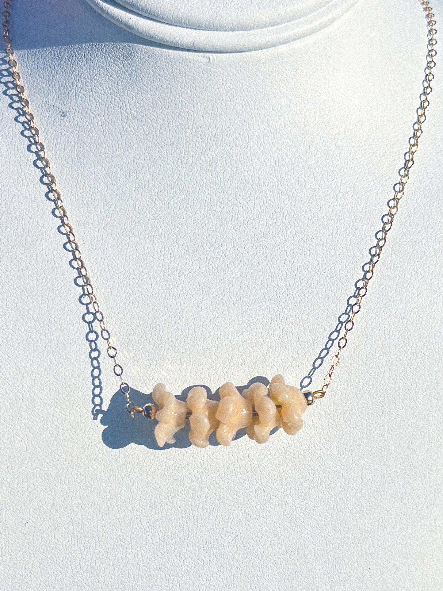 Mini Puakenikeni Five Stack Necklace