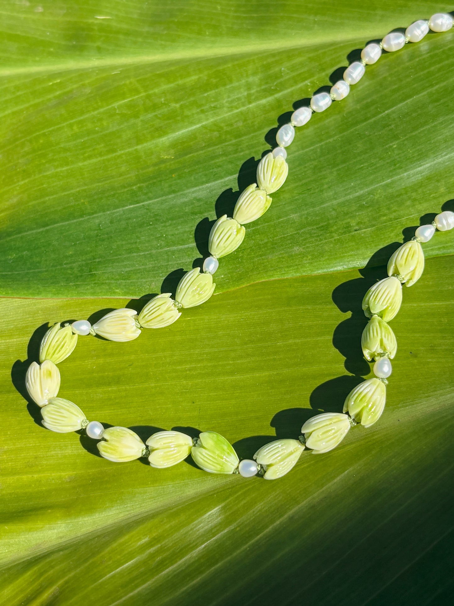 Da Green - Pakalana Pearl Knotted Choker