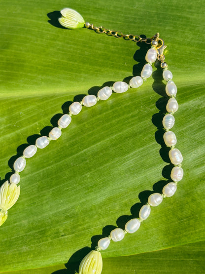 Da Green - Pakalana Pearl Knotted Choker