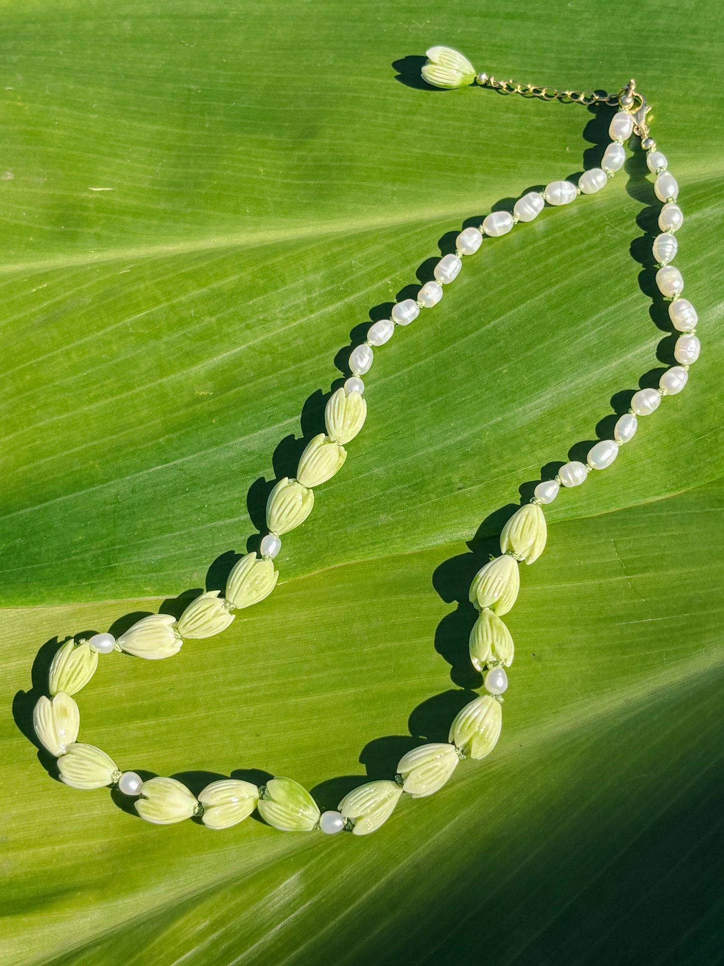 Da Green - Pakalana Pearl Knotted Choker