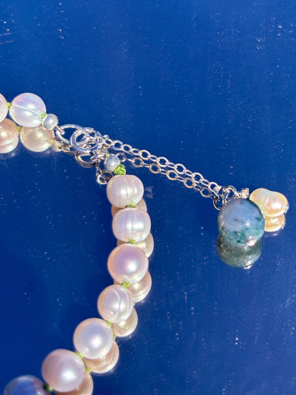 Jade & Fresh Water Pearl Bracelet
