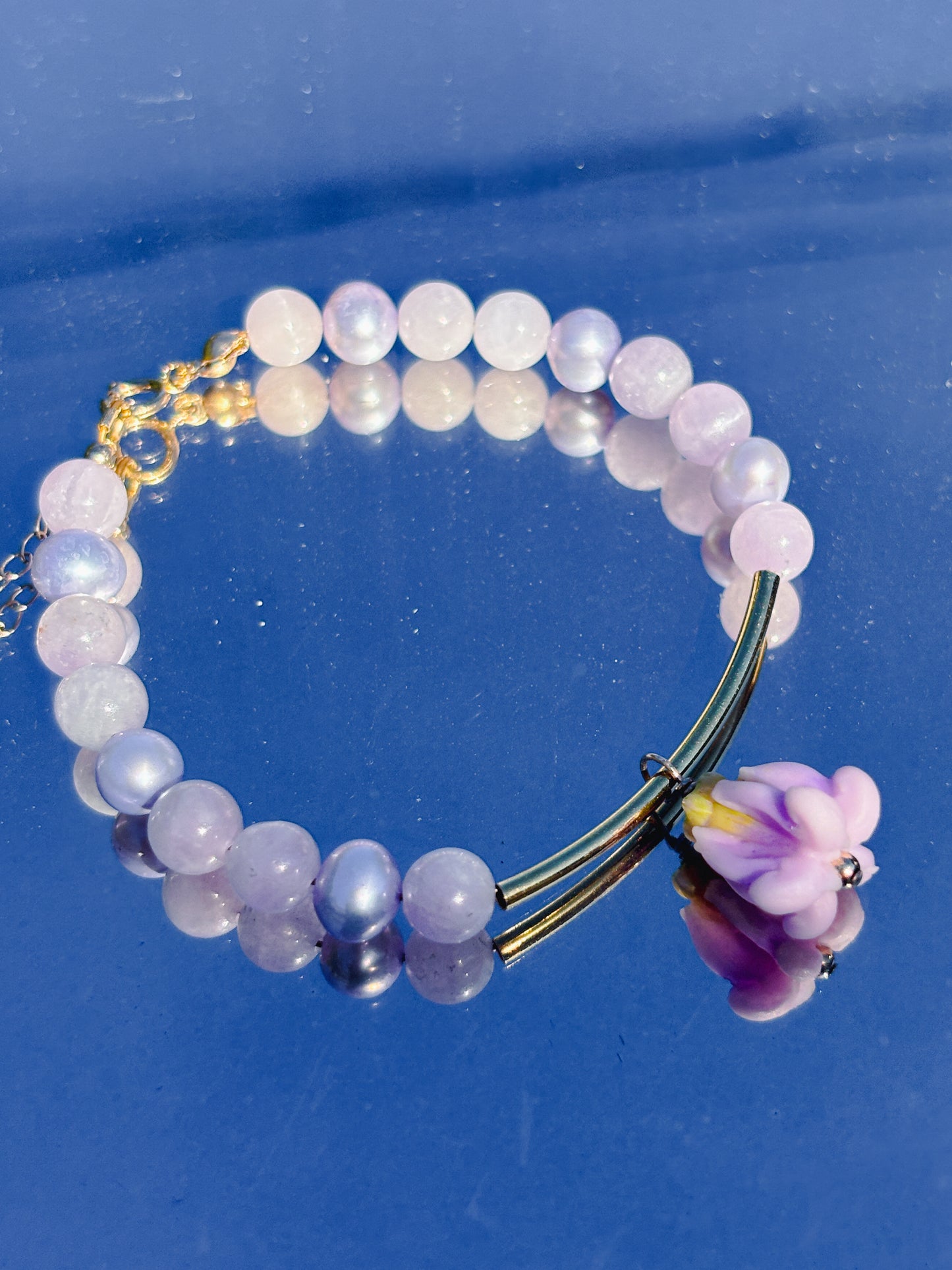 Queen's Fav Purple Crown Charm Bracelet