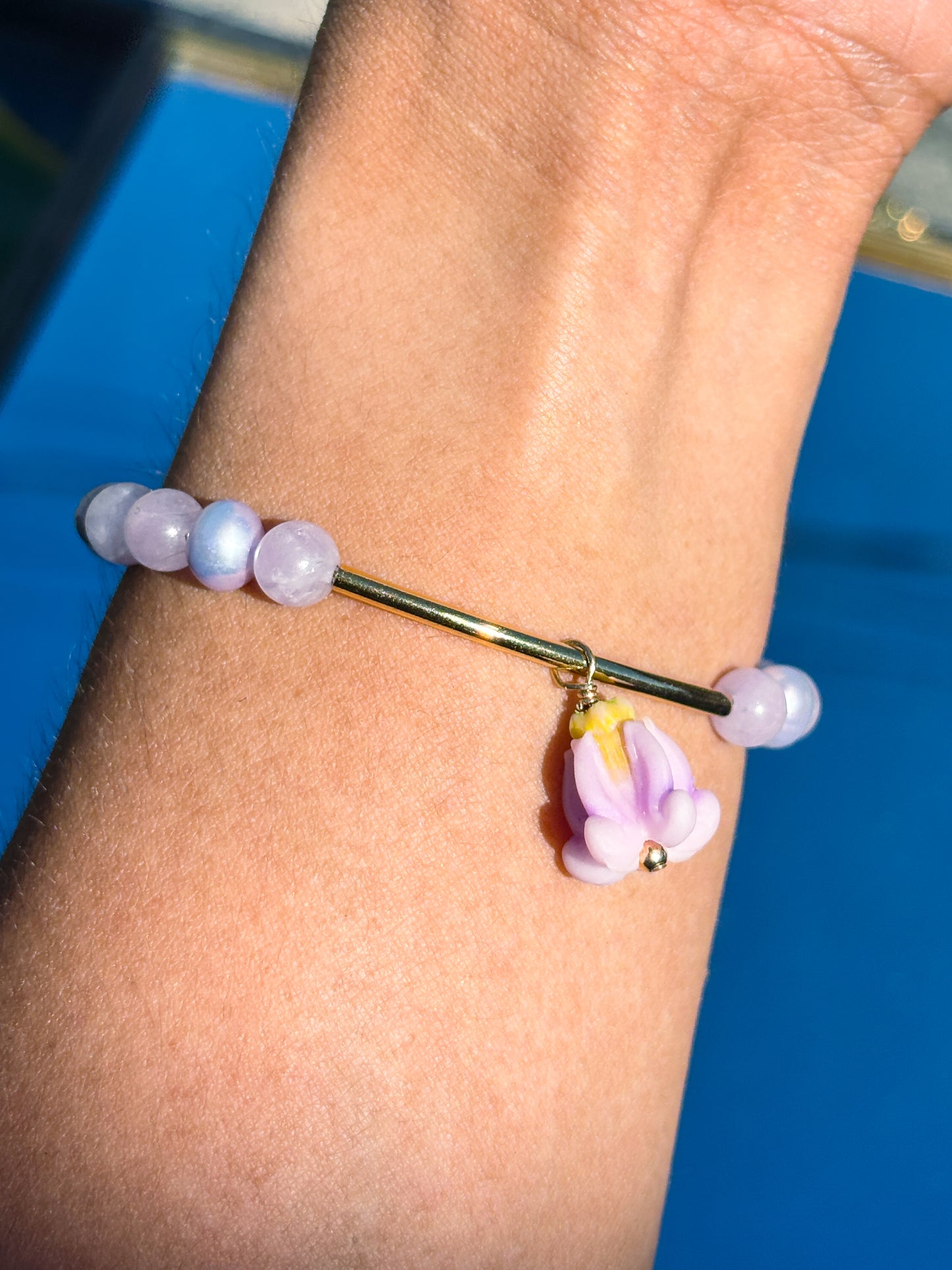 Queen's Fav Purple Crown Charm Bracelet