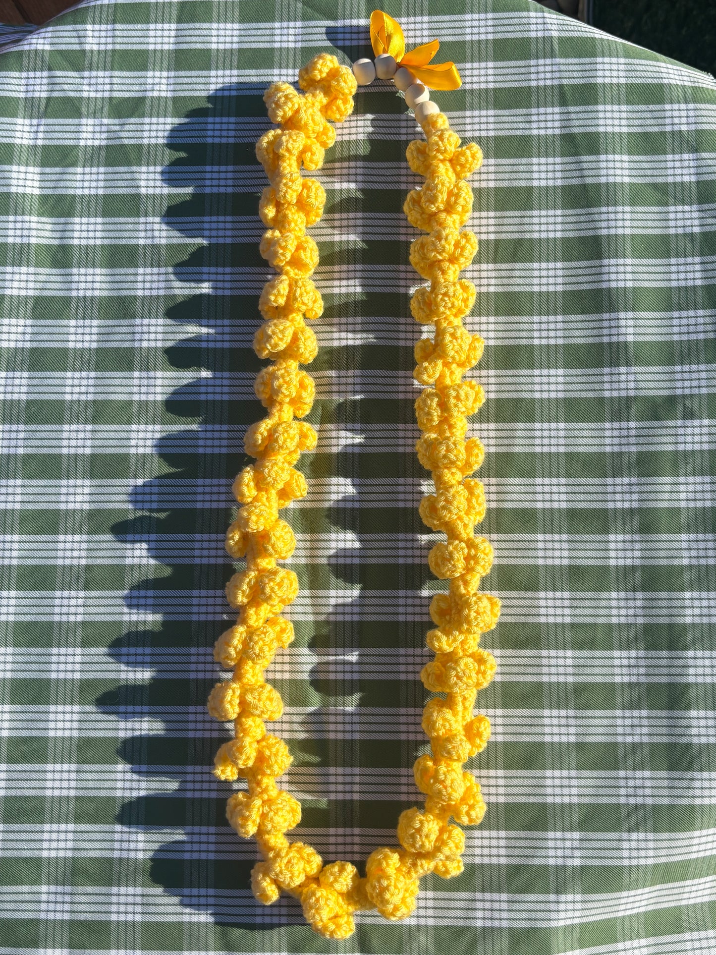 Forever Puakenikeni Crochet Lei