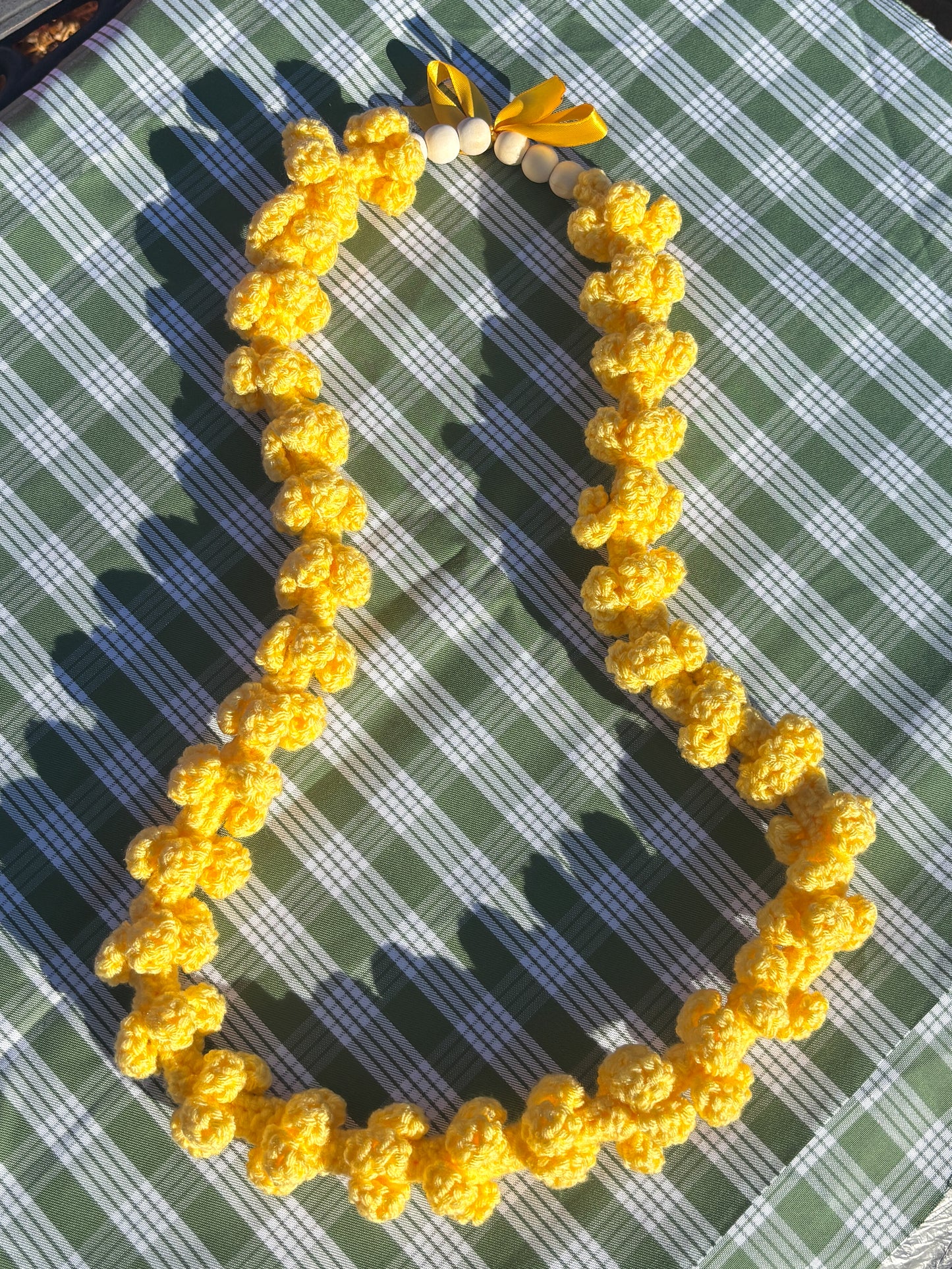 Forever Puakenikeni Crochet Lei