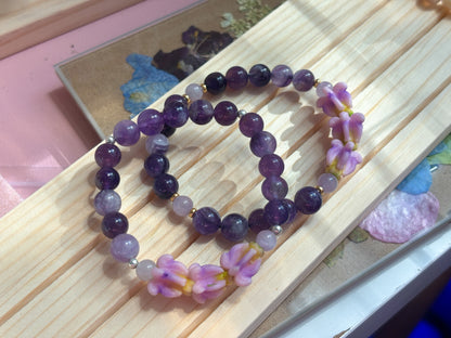 Queen's Fav - Purple Crown Amethyst Bracelet