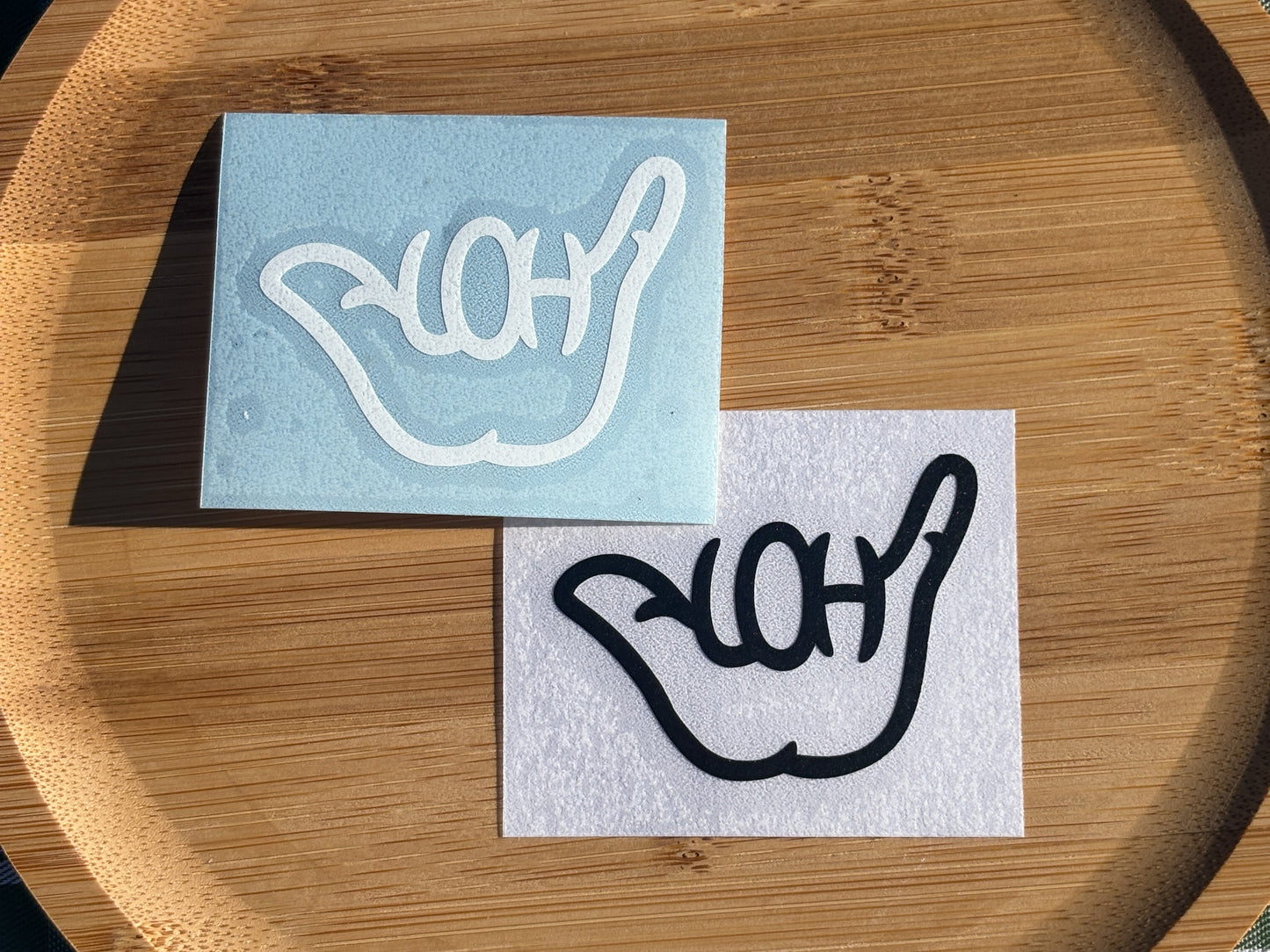 Aloha Shaka Vinyl Stickers