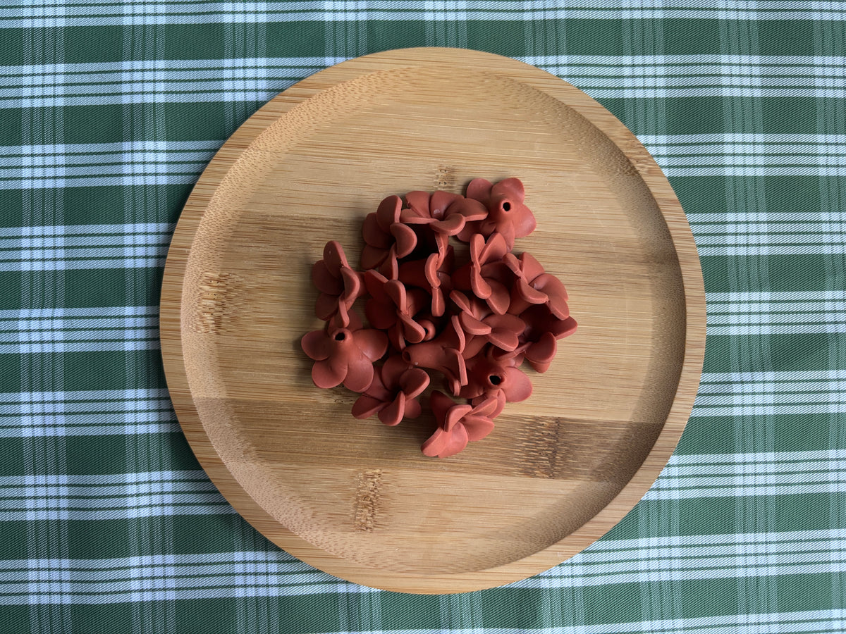 Handmade Polymer Clay Flower Beads