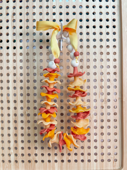 Tri-Color Puakenikeni Car Lei