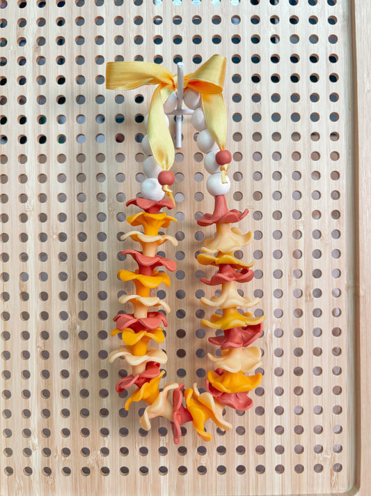 Tri-Color Puakenikeni Car Lei