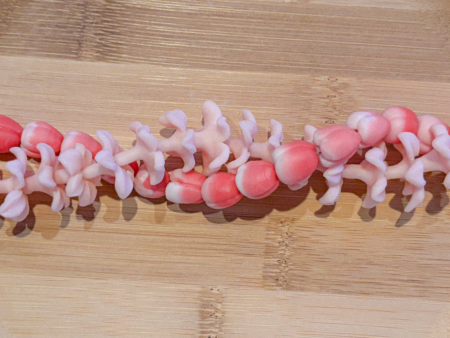 Pink Hyacinth With Red Berries Double Bag Lei