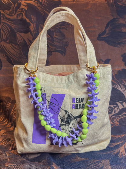 Sea Grapes N Purple Hyacinth Double Bag Lei