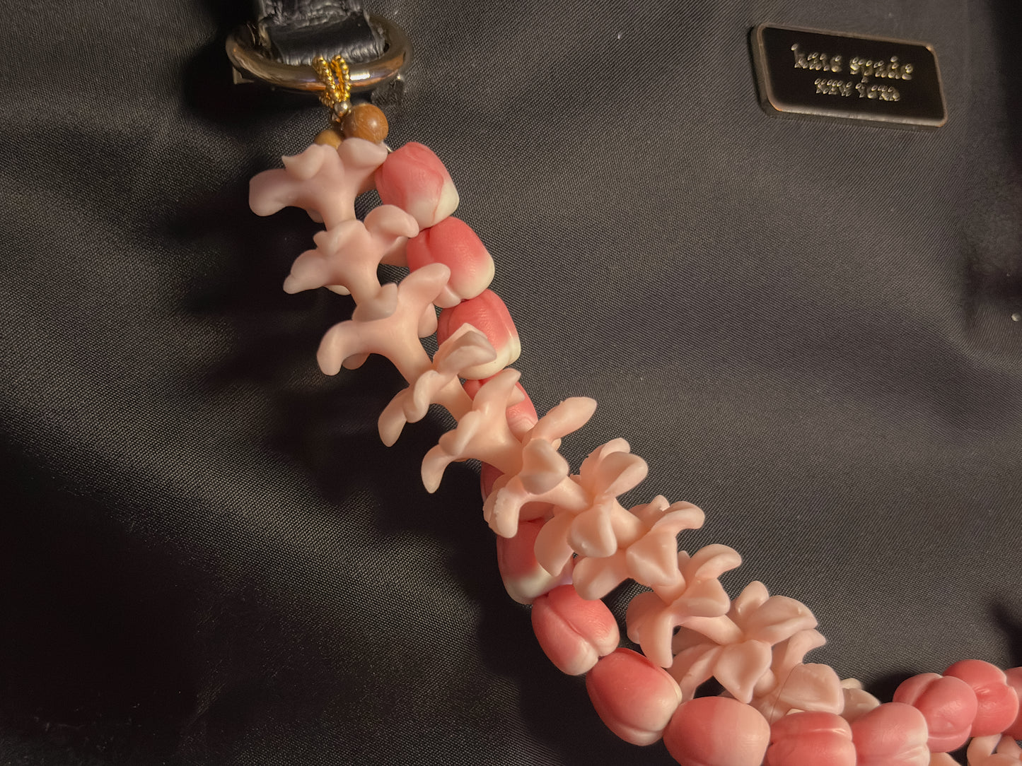 Pink Hyacinth With Red Berries Double Bag Lei