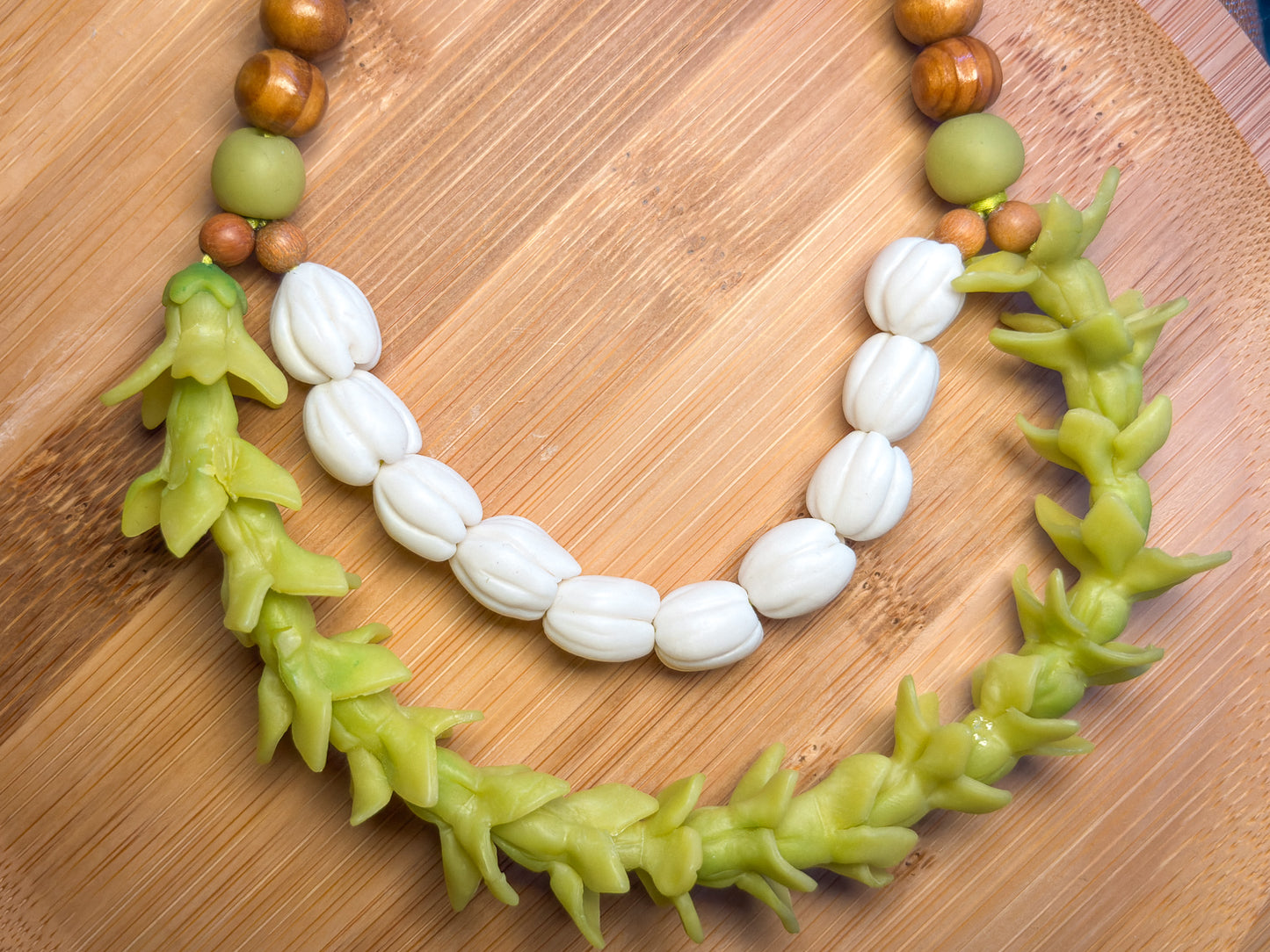 Pakalana N Pikake Double Car Lei