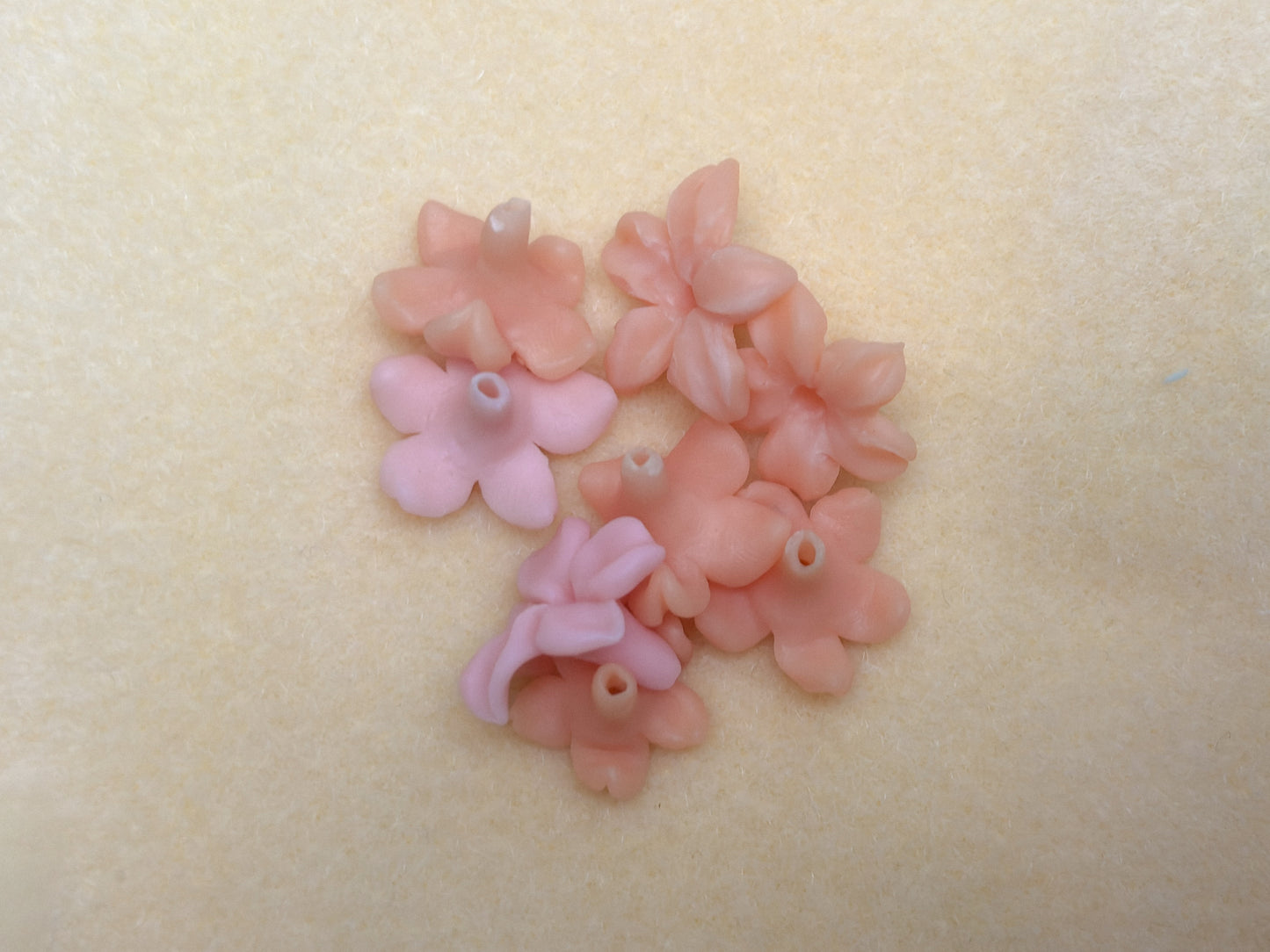 Handmade Polymer Clay Flower Beads