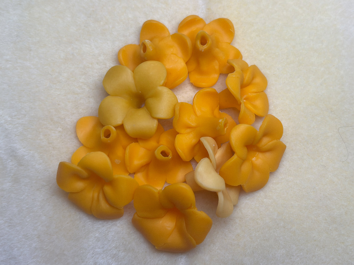Handmade Polymer Clay Flower Beads