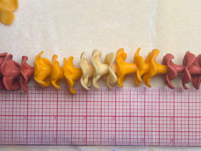 Handmade Polymer Clay Flower Beads