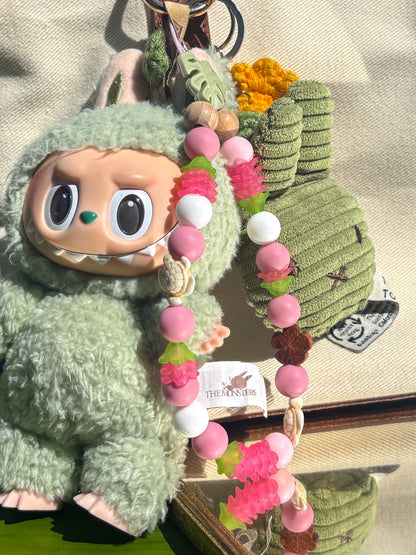 Pink N Flowers Phone Strap