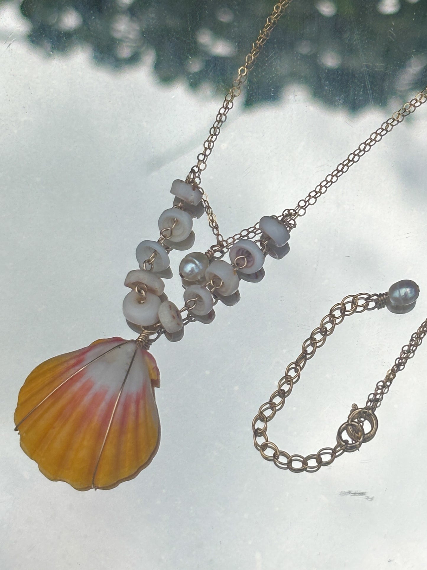 Sunrise Puka Shell Necklace